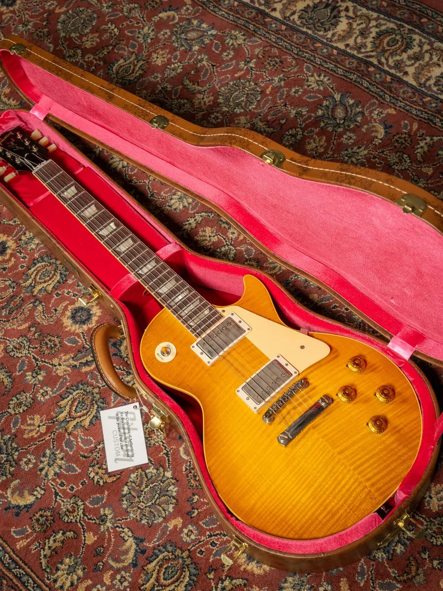 Gibson Les Paul electric guitar in a dirty lemon burst finish