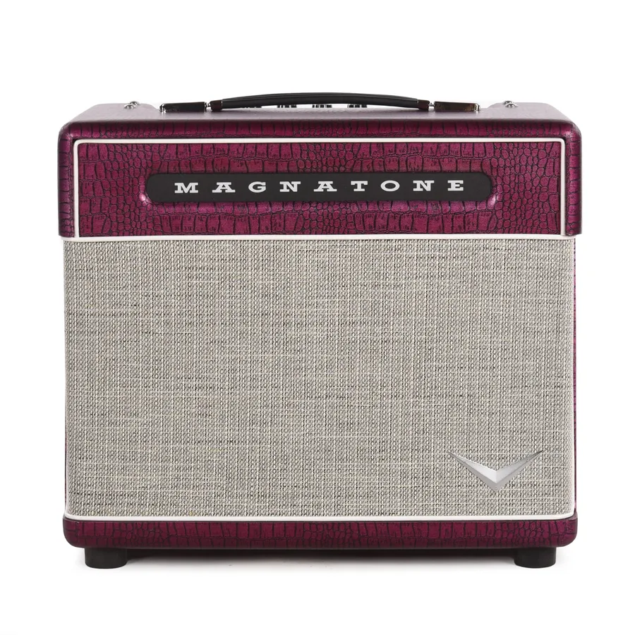 Magnatone Baby M-80 guitar amplifier in chrome grape